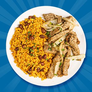 01 - Bistec Encebollado con Arroz Mamposteado